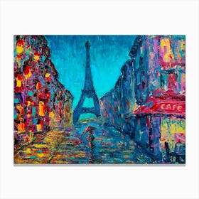 Paris At Night Canvas Print