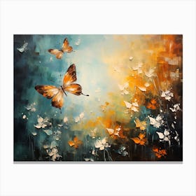 Butterflies In The Sky Canvas Print