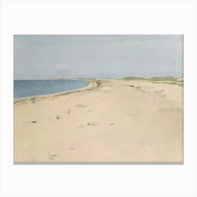 Vintage Painting The Beach 1 Canvas Print