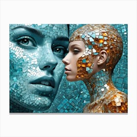 Mosaic Woman 1 Canvas Print