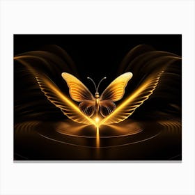 Golden Butterfly 79 Canvas Print