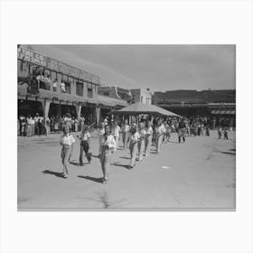 Untitled Photo, Possibly Related To Parade On Fiesta Day, Taos, New Mexico By Russell Lee Canvas Print