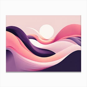 Abstract minimalistic vector art 8 Canvas Print