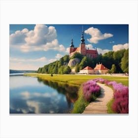 Castle In Poland landscape Canvas Print