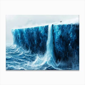 Iceberg Waterfall Canvas Print