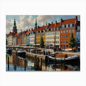 Copenhagen City 1  Canvas Print