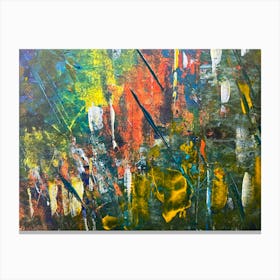 Abstract Acrylic with Palette Knife Canvas Print