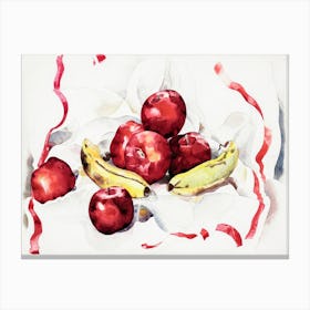 Still Life With Apples And Bananas (1925), Charles Demuth Canvas Print