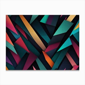 Abstract Triangles 6 Canvas Print