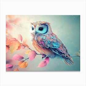 Colorful Owl Canvas Print