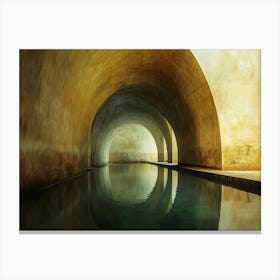 Pool In The Tunnel Canvas Print