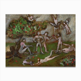 Divine Idleness - Anton Maliar painting people group men women classic Canvas Print