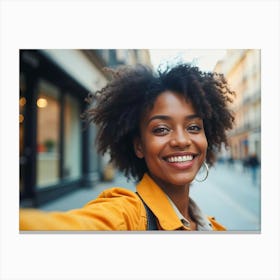 Portrait Of African American Woman 2 Canvas Print