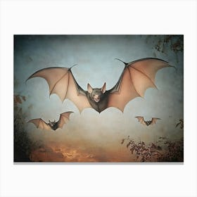 Bats In Flight Canvas Print