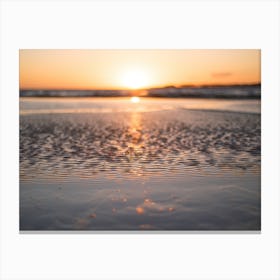 Sunset In The Beach Canvas Print