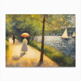 Contemporary Artwork Inspired By Georges Seurat 2 Canvas Print