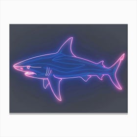 Neon Thresher Shark  1 Canvas Print