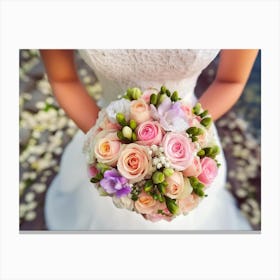 Wedding Bouquet Canvas Print