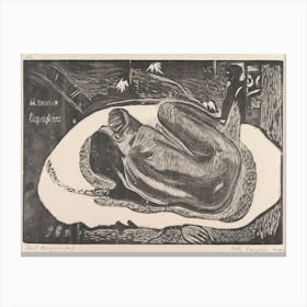 Spirit Of The Dead Watching (Manao Tupapau), From Fragrance (Noa Noa), Paul Gauguin Canvas Print
