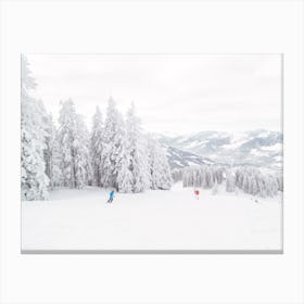 Ski Slopes In Aspen Canvas Print