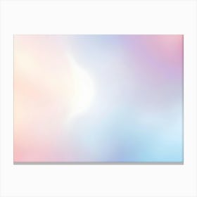 Soft And Dreamy Pastel Gradient Background Canvas Print