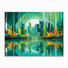 abstract Cityscape 2 Canvas Print