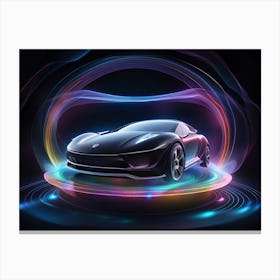 Futuristic Sports Car Canvas Print