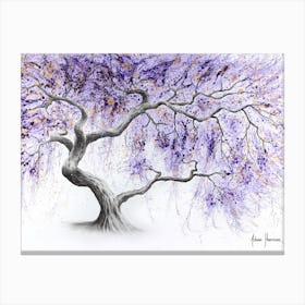 Purple Prosperity Tree Canvas Print