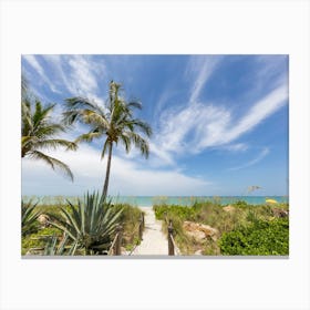 Path To An Awesome Beach Canvas Print