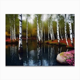 Birch Trees 55 Canvas Print