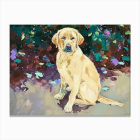 Labrador Acrylic Painting 4 Canvas Print