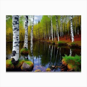 Birch Trees 54 Canvas Print