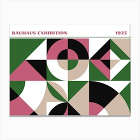 Bauhaus Pink Exhibition 10 Canvas Print