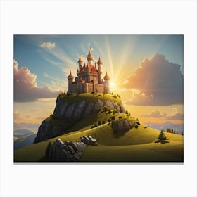 Castle On A Hill 1 Canvas Print