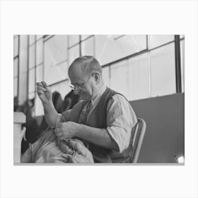 Sam Imber, Tailor In Cooperative Garment Factory, Jersey Homesteads, Hightstown, New Jersey By Russell Lee Canvas Print
