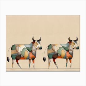 Toros G�minis Canvas Print