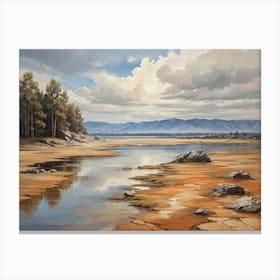 Dried Up Lake Canvas Print