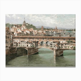 Ponte Vecchio Painting Canvas Print
