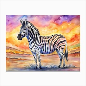 Zebra Painting Canvas Print