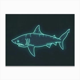 Neon Isistius Genus Shark 4 Canvas Print