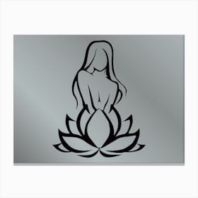 Lotus Girl 3 Canvas Print