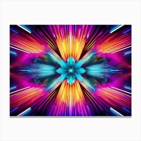 Abstract Psychedelic Background Canvas Print