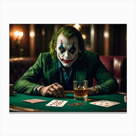 Joker Playing Poker 2 Canvas Print