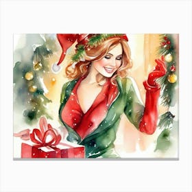 Christmas Girl 9 Canvas Print