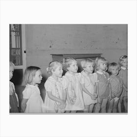 Children Singing At The Wpa (Work Projects Administration) Nursery School, Casa Grande Valley Farms, Pinal Canvas Print