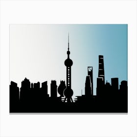 Shanghai Skyline Canvas Print