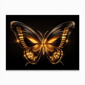 Golden Butterfly 80 Canvas Print