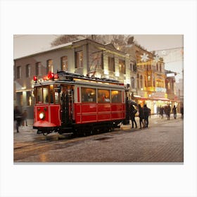 Tram In Istanbul Canvas Print