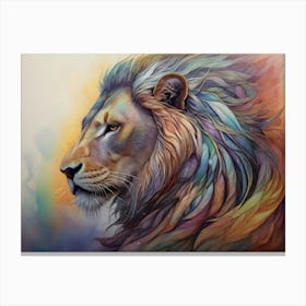 Lion painting Canvas Print