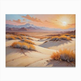 Sands Of The Golden Hour Canvas Print